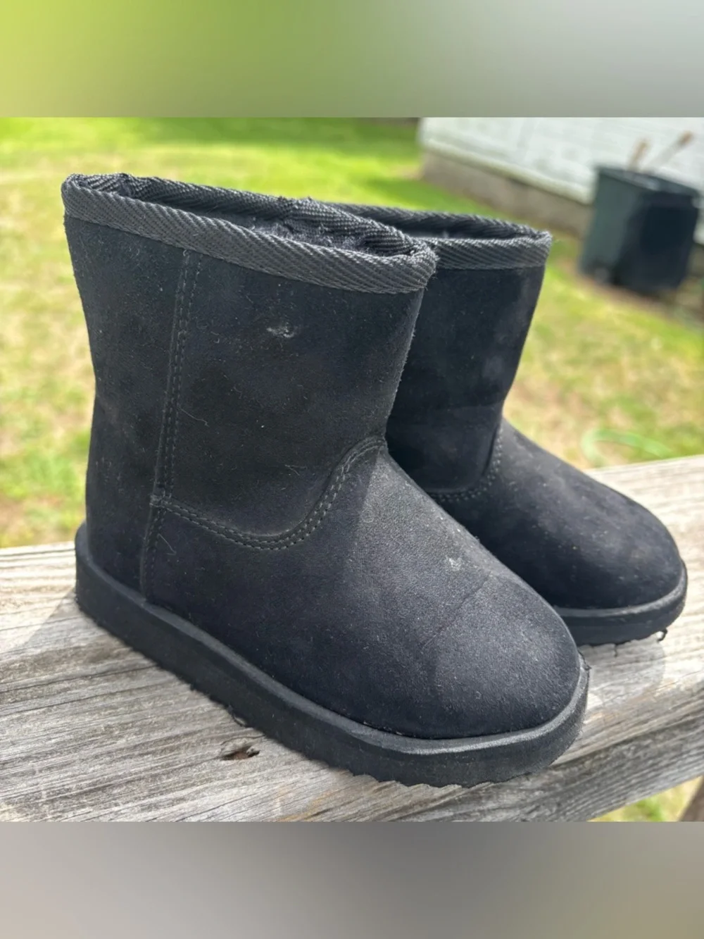 Toddler Girls Black Winter Boots - 7C